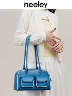 Neeley Large Cowhide Boston Shoulder Bag