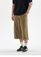 BUTTBILL 25SS Urban Safari Vintage Commuter Japanese Leaven Wash Logging Tooling Capris Shorts