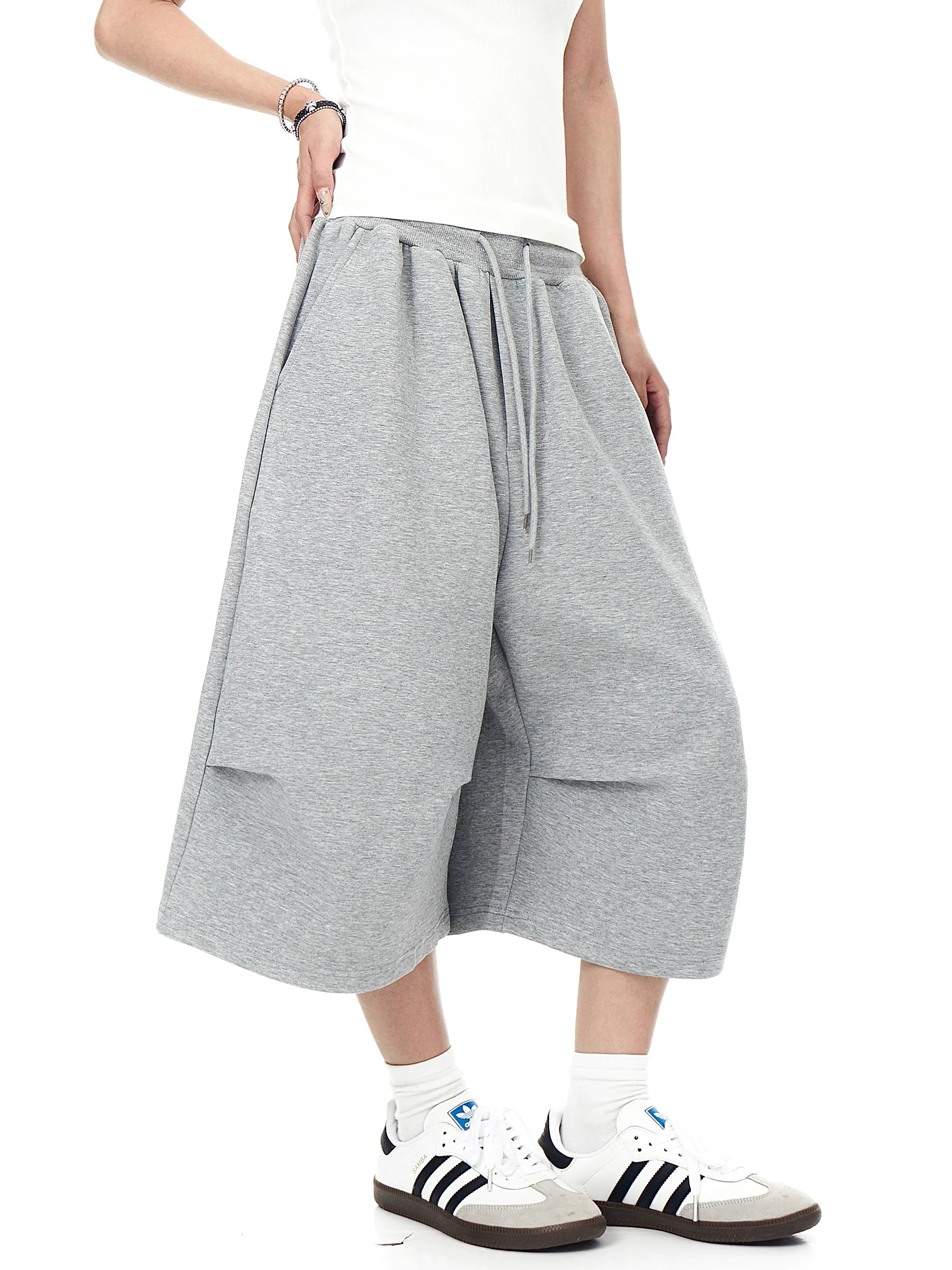 BLACKLISTS Pleated Sweatpants Shorts