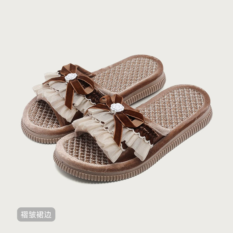 Asian Straw Sweet Home Sandals