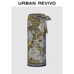Urban Revivo Floral Ribbon Skirt