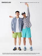 OWOX Loose Casual Checked Lapel Versatile Shirt