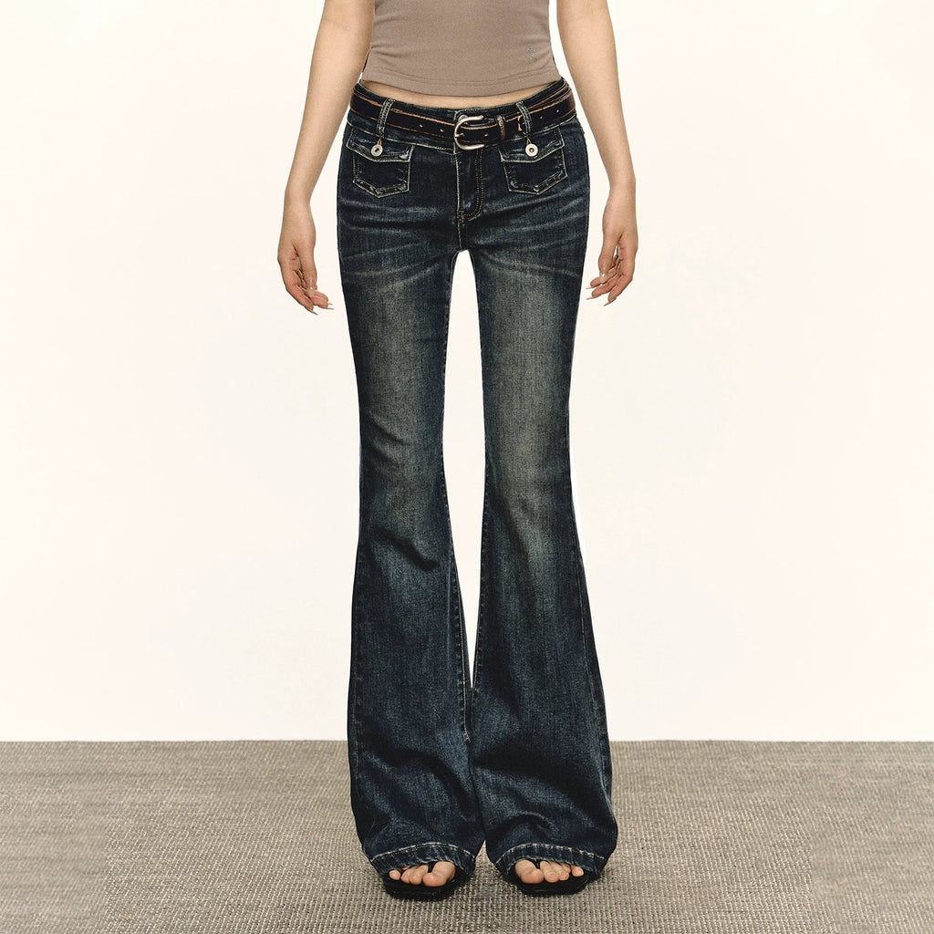 Ariseism Vintage Low-rise Pull Jeans