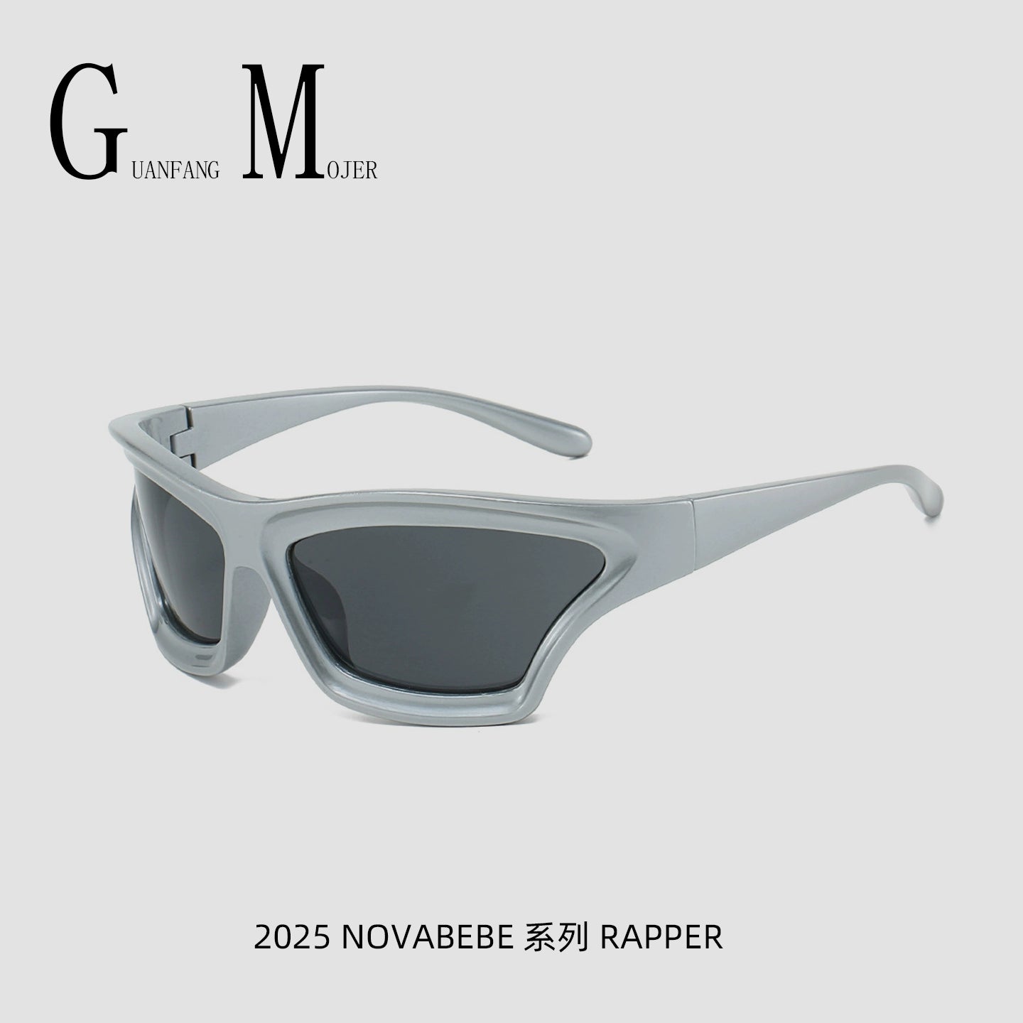 European Futuristic Large-Frame Sports Sunglasses Anti-UV Small Face Style