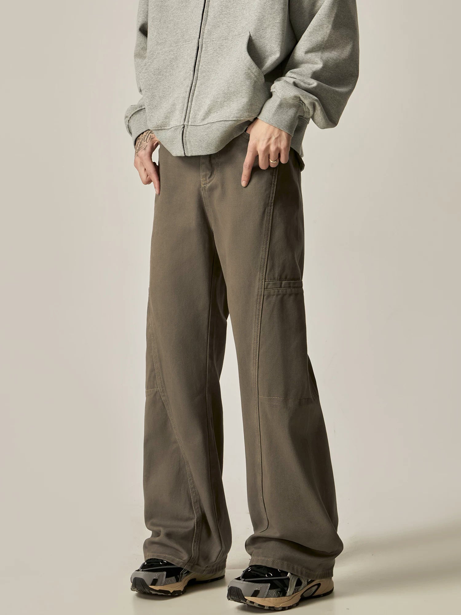 ISIETS Straight Cleanfit Vintage Work Pants
