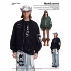 MADEEXTREME Big Pocket Patch Bomber Cotton Tooling Flight Jacket