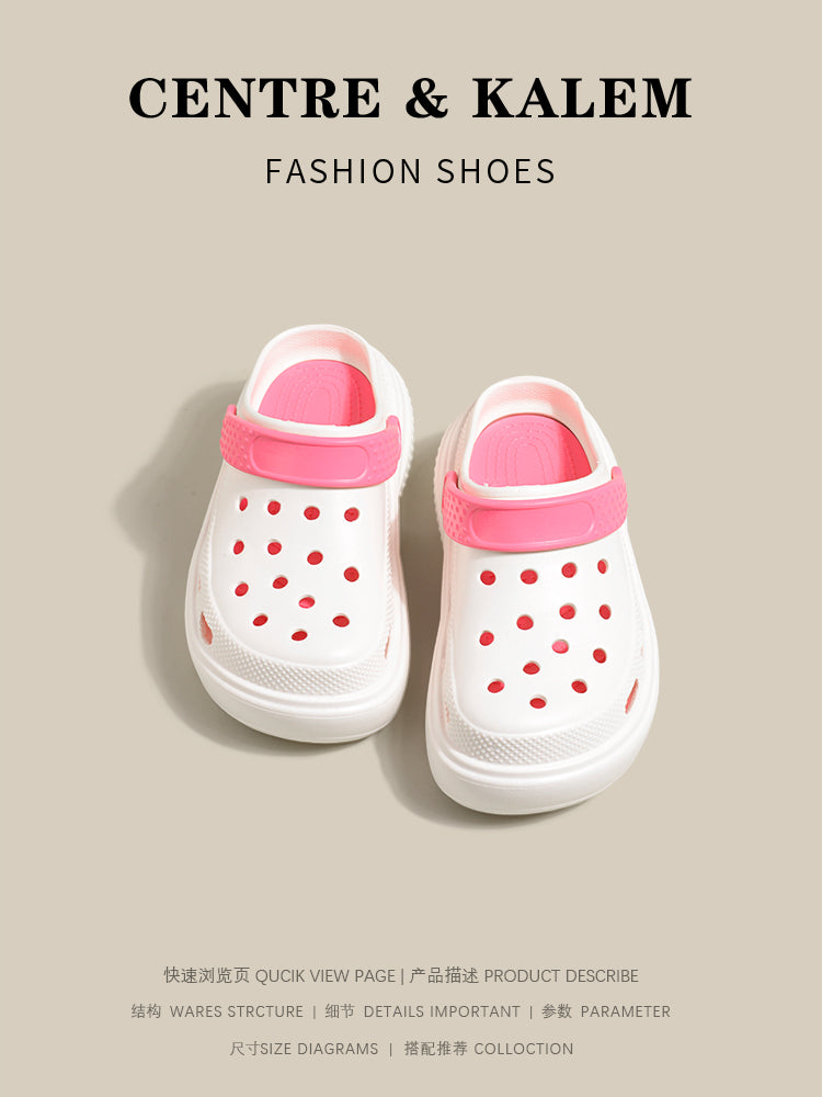 CENTREKALEM EVA Croc Thick-Soled Summer Slippers