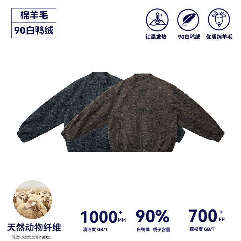 UNF Crew Neck Loose Padded Jacket