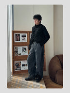 HANQIAORJI Retro Polished Cowhide Casual Training Shoes