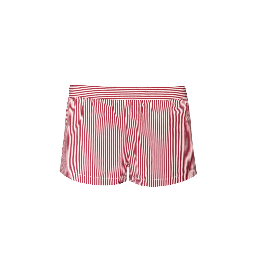 Jim Kennet Low-rise Striped Straight Casual Shorts