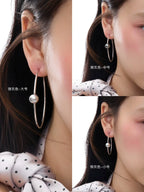 SUMIYAKI Pearl Babes Wind Big Circle Earrings