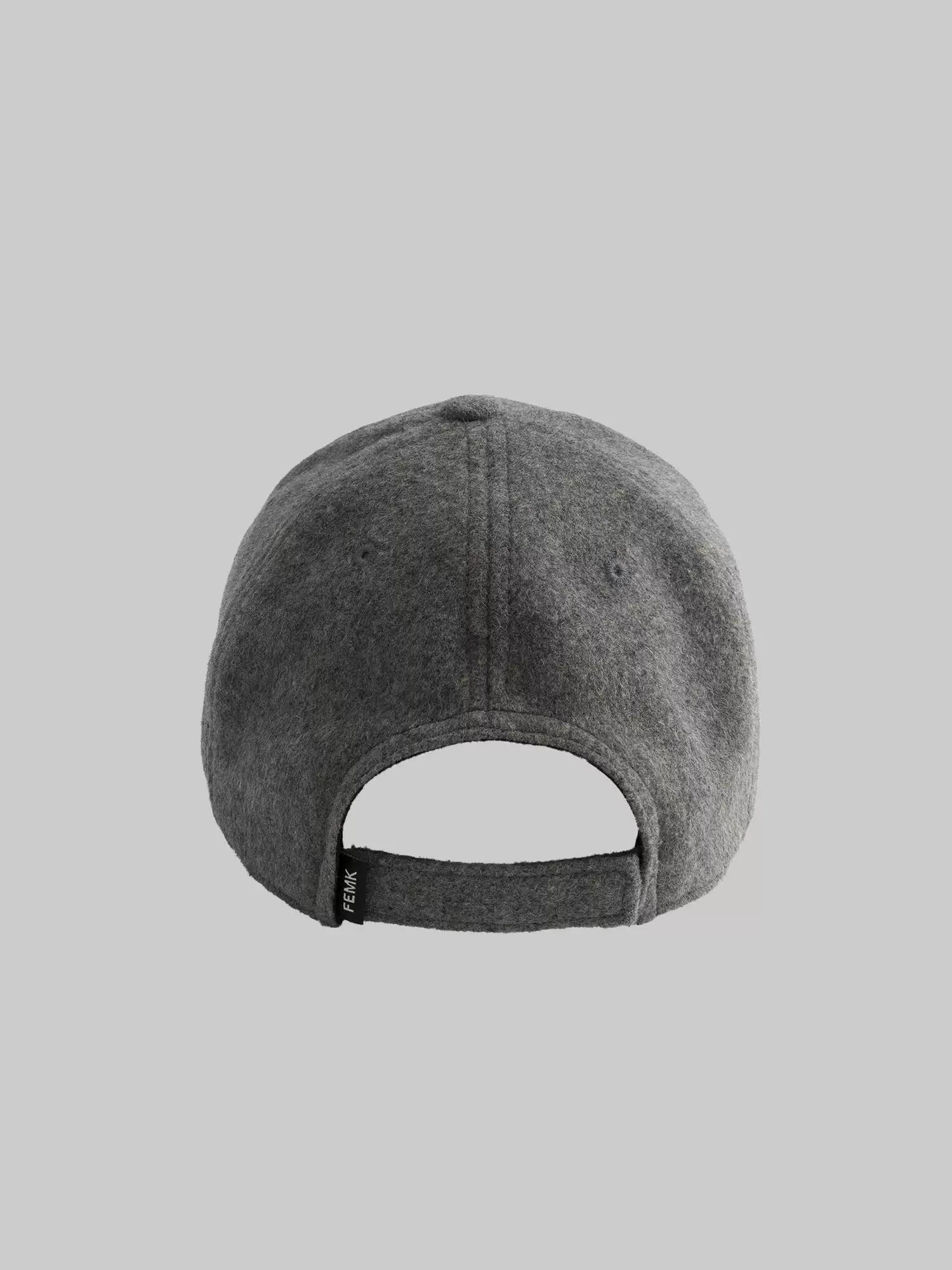 Fleamarket Autumn Cashmere Brim Embroidered Baseball Cap