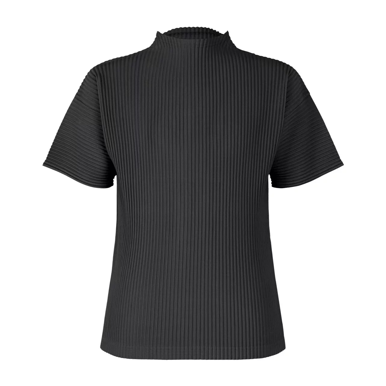 IMAGISM Non Miyake Pleated Half Turtleneck Short Sleeve JK123