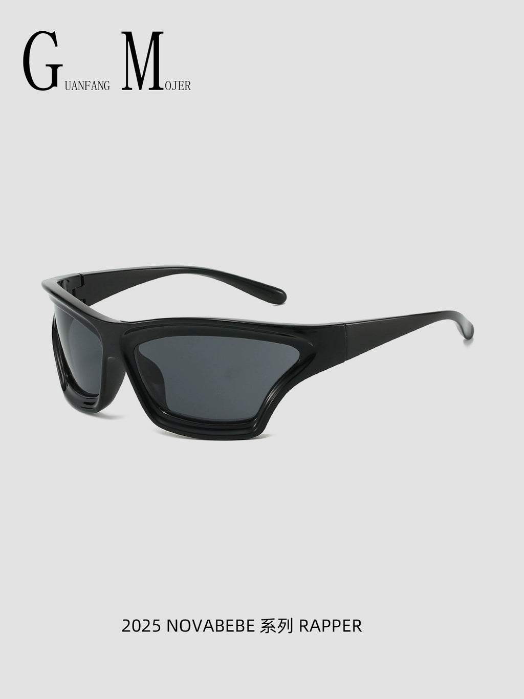 European Futuristic Large-Frame Sports Sunglasses Anti-UV Small Face Style