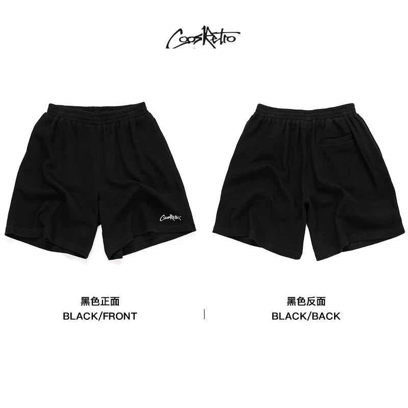CoosRetro Casual Embroidered LOGO Shorts