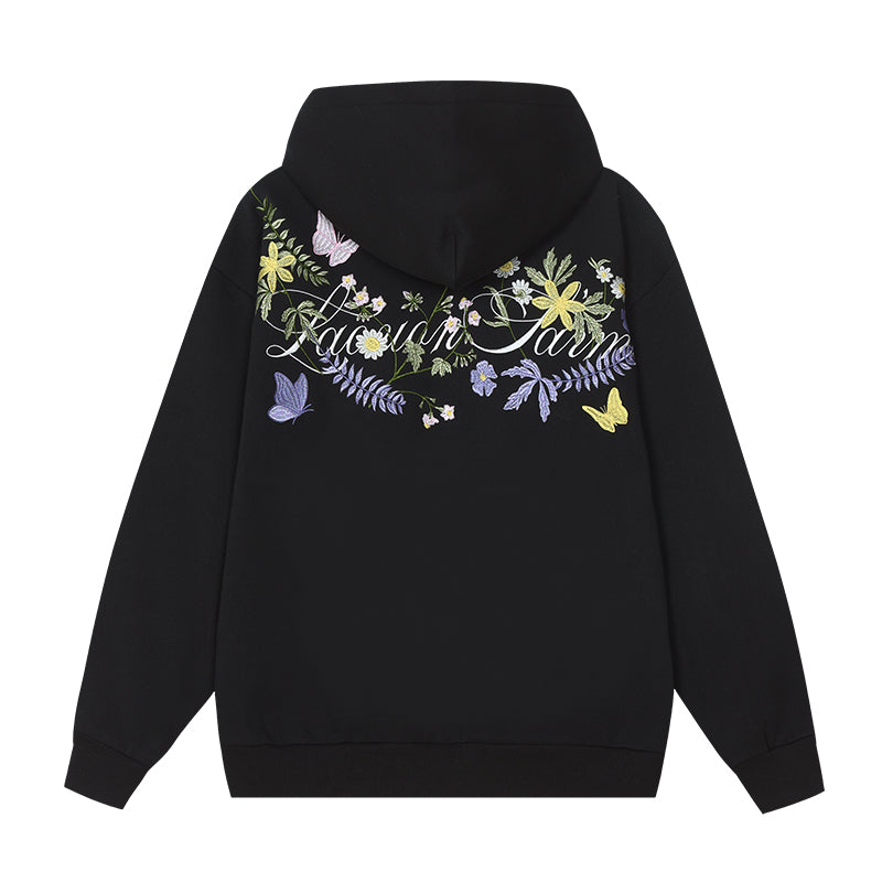 harshandcruel floral hoodie