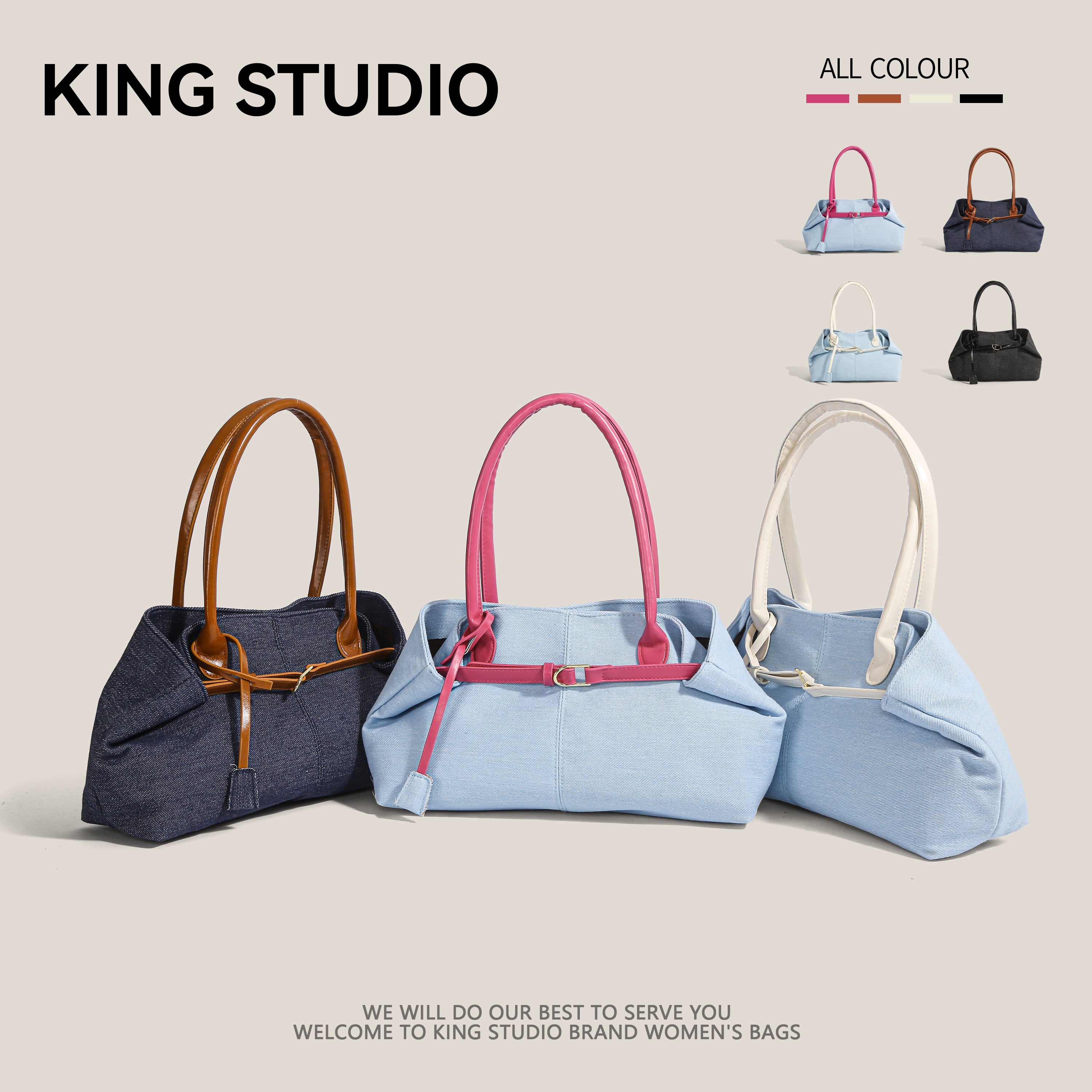 DrinKing Casual Large Single-Shoulder Bag