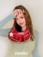 Neeley Leather Crescent Saddle Bag