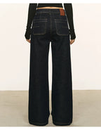 Anna Aneae Mid-rise Straight Jeans
