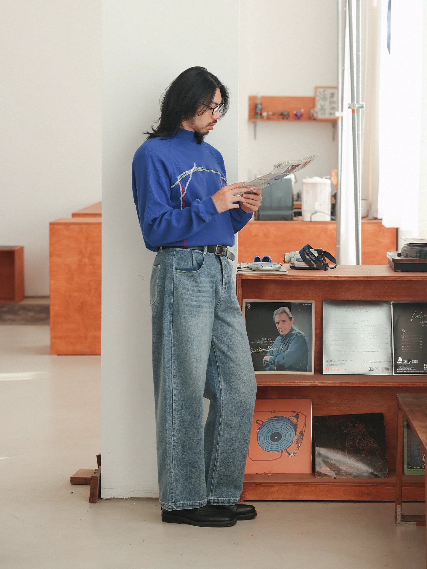 NOEARS Vintage Loose Straight Jeans