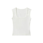 Nariele Square Neck Slim Sleeveless Sports Top