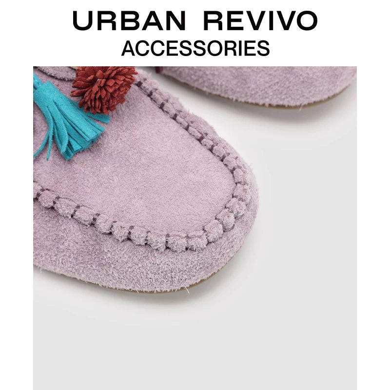 Urban Revivo Genuine Leather Vertex Pendant Loafers