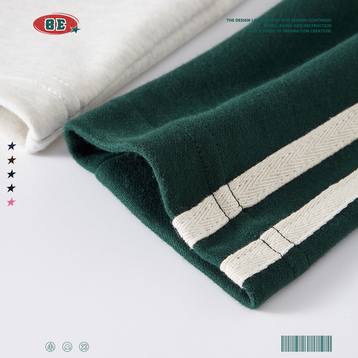 BE Contrast Long/Short Sleeve Crop Tee