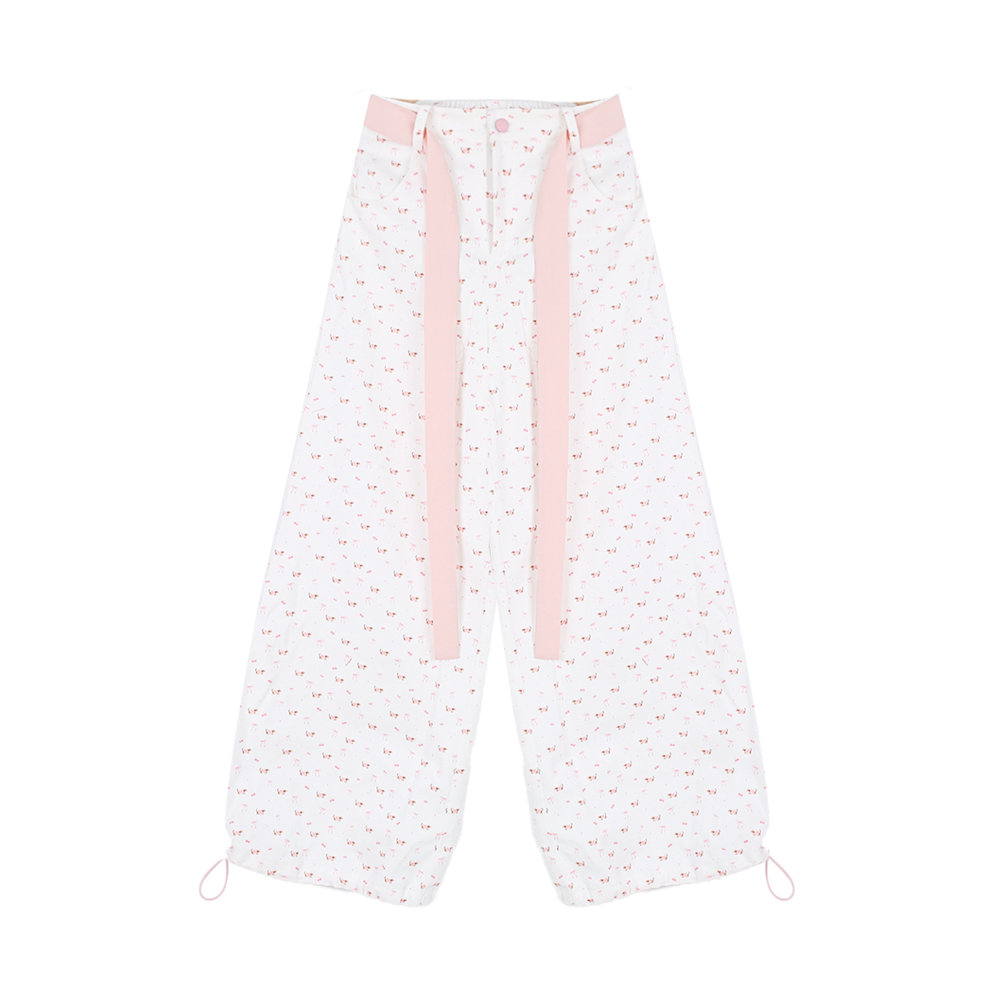 Limerance Angel Wings Suit Suspender Vest Top Cargo Casual Pants Three Piece Set