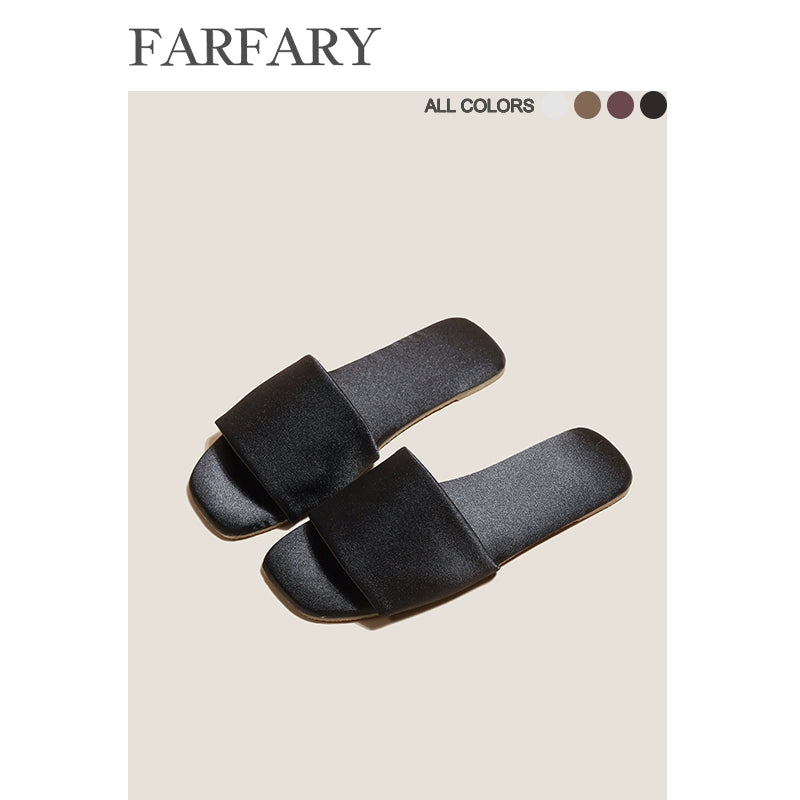 Farfary Japanese Leather Indoor Slippers