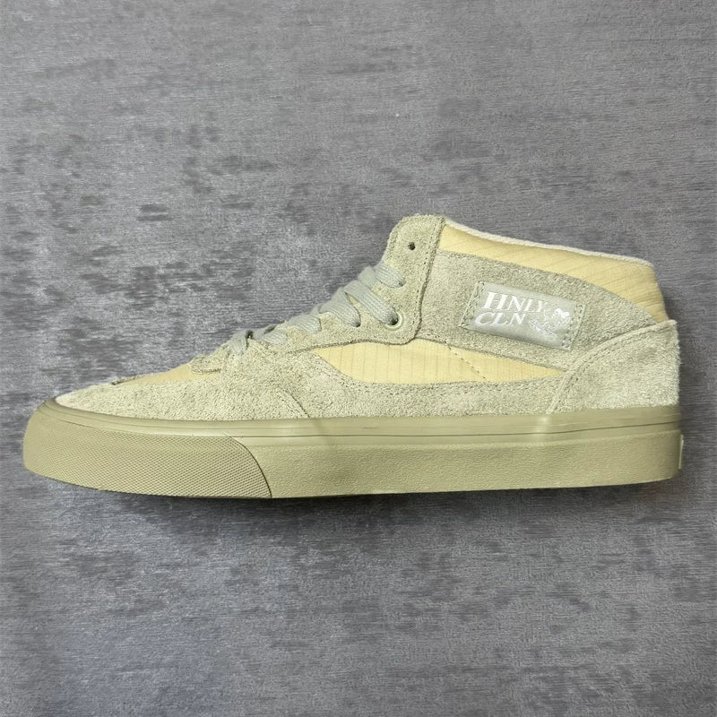 HNLY CLN Retro Gray Green Suede Skate Shoes