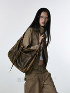 BINGBONG Retro Commuter Tote Bag Large Capacity Slack Bag