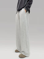 PLUS NO LOGO Scimitar Splicing Loose Wide-leg Sweatpants