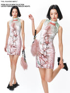 YEDM Retro Velvet Cheongsam Dress