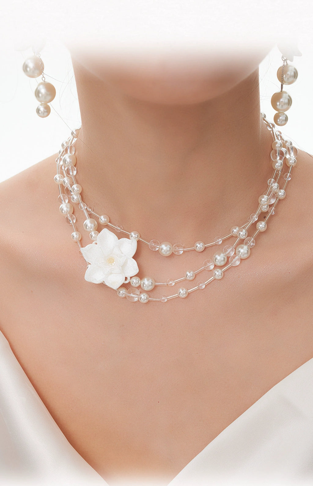 ParanoidP Flower Pearl Light Luxury High Sense Stacking Necklace