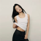 Giordano U Neck Slim Sleeveless Tee