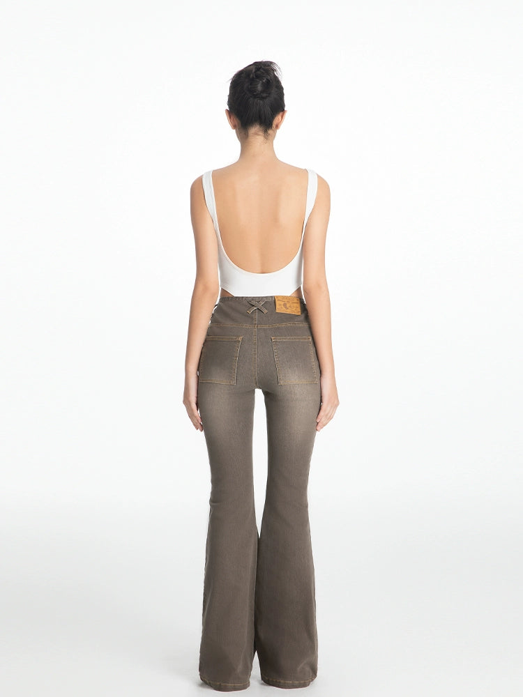 ABMY® Washed Retro Bootcut Jeans