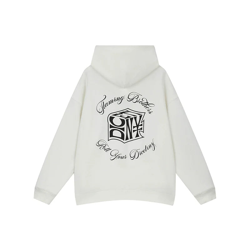 DICETINY "Dice of Destiny" Foam Alphabet Print Hooded Sweater