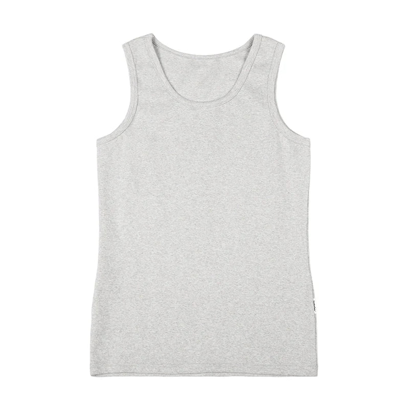 FUNKYFUN Ribbed Vest Fashionable Sleeveless Vest