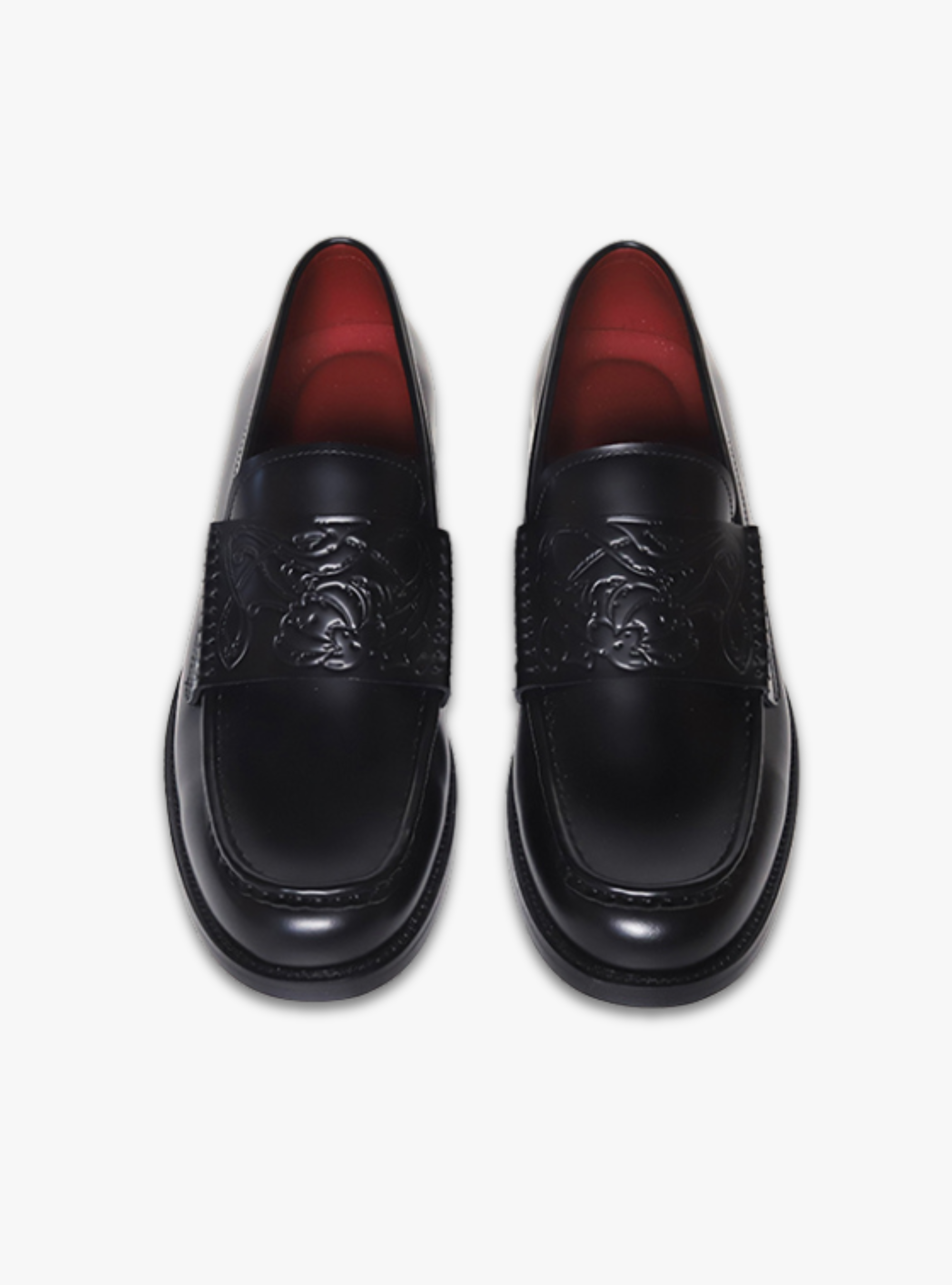 SHENLV STUDIO Vampire embossed cowhide loafers