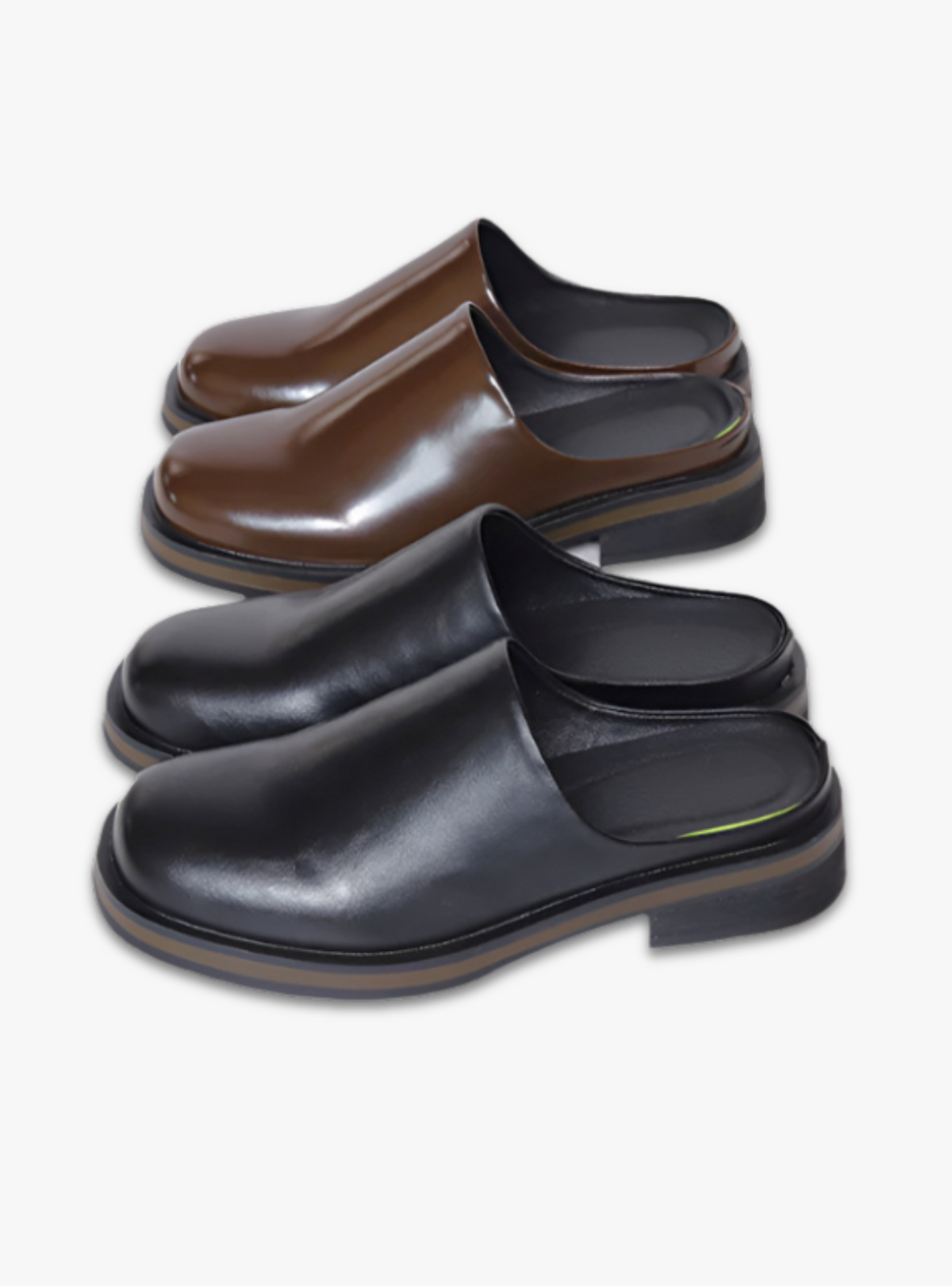 SHENLV STUDIO Leather Clogs