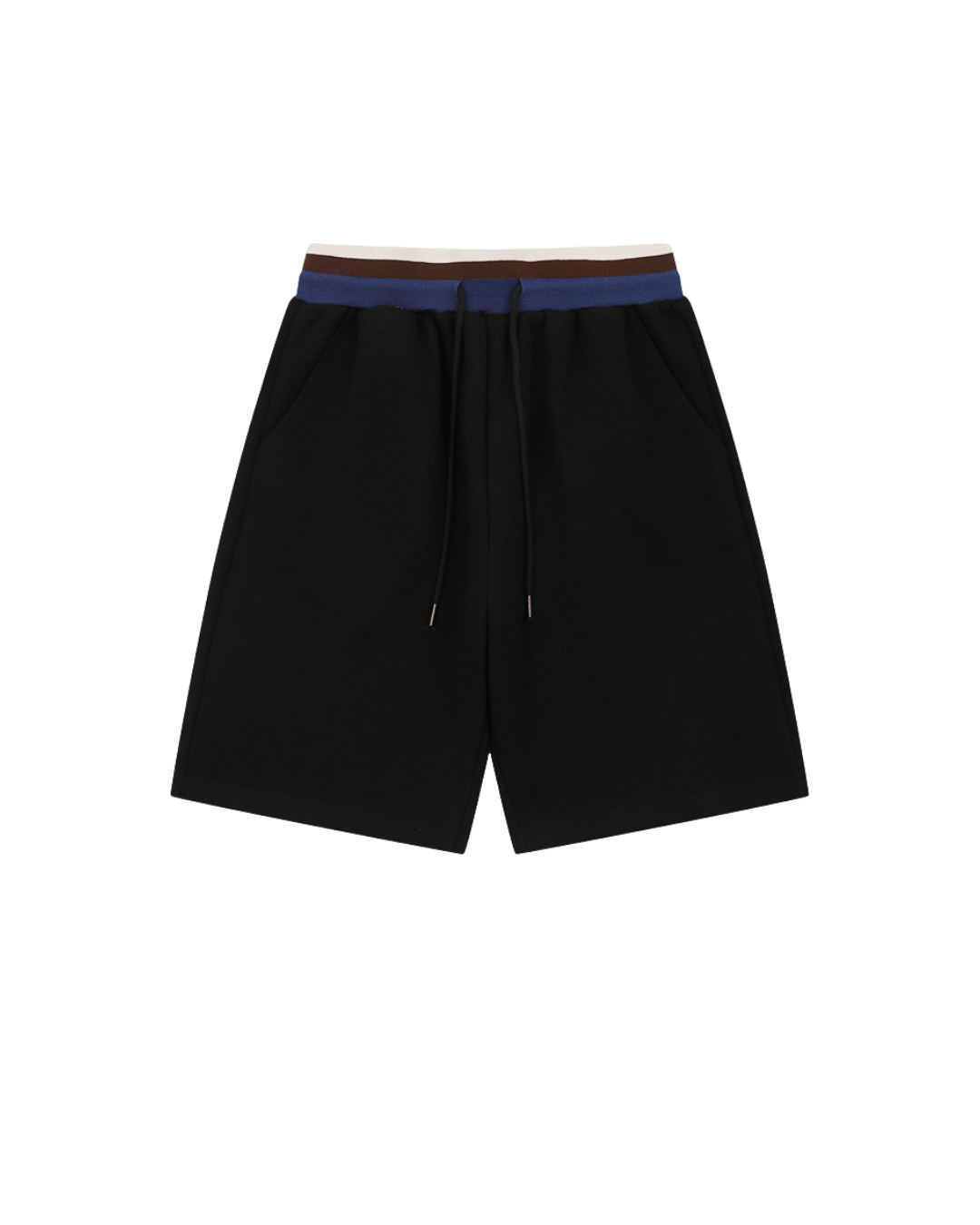 American Retro Color-Blocked Elastic Waist Drawstring Casual Pants