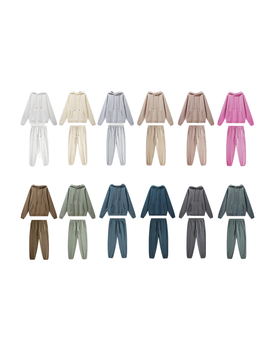 E 345g Loose Fit fleece hoodie