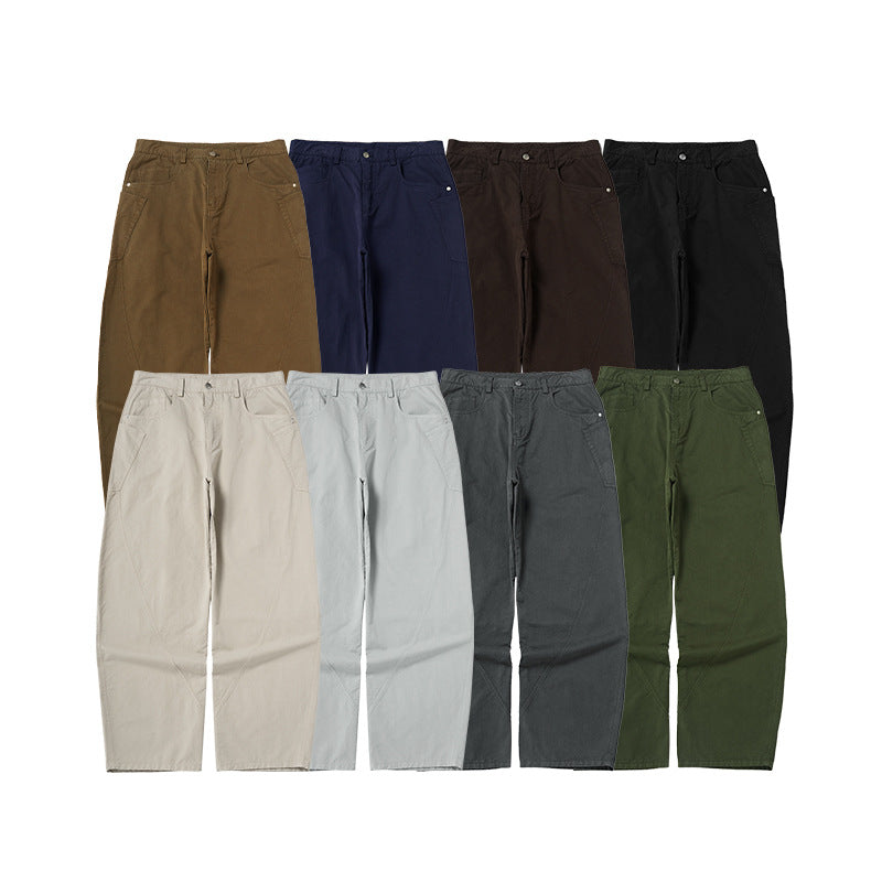 INFLATION Men's Wear Dsut dyed scimitar cotton loose retro casual Pants