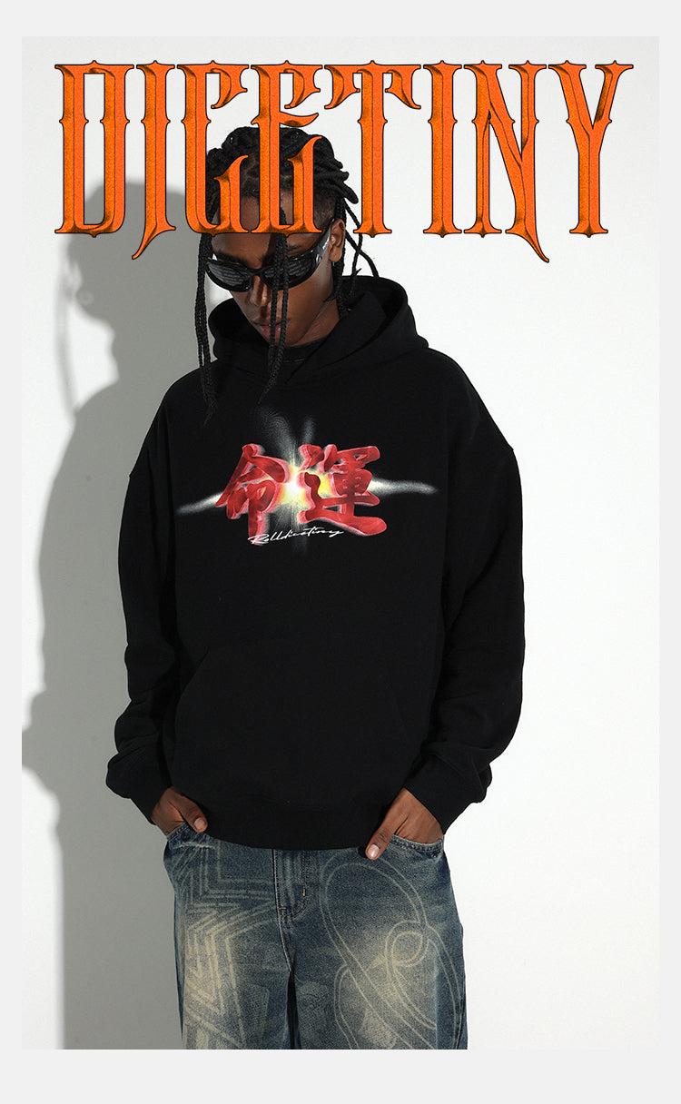 DICETINY FATE PRINT LOGO HOODIE