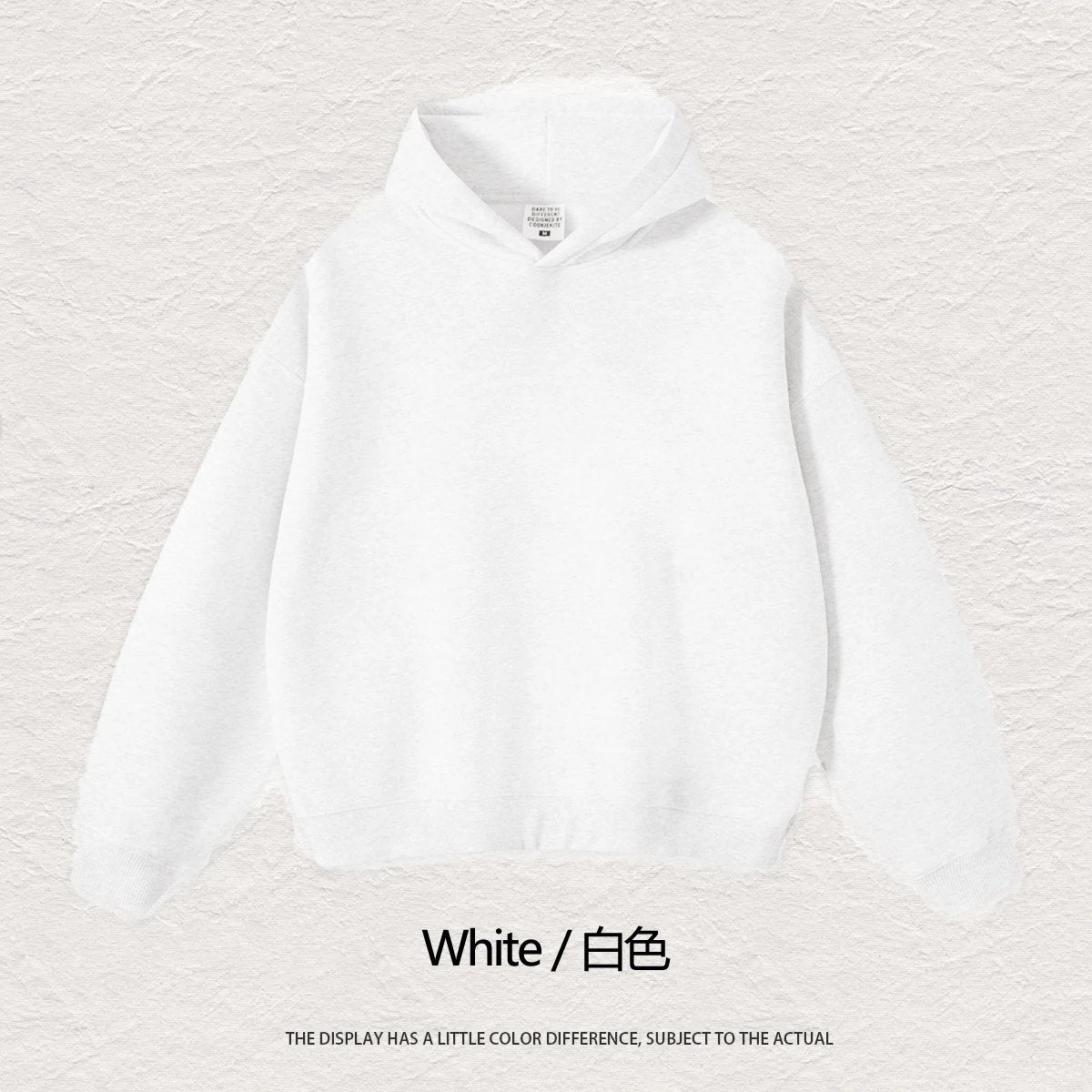 FAD Solid Color Heavyweight Hooded Sweatshirt