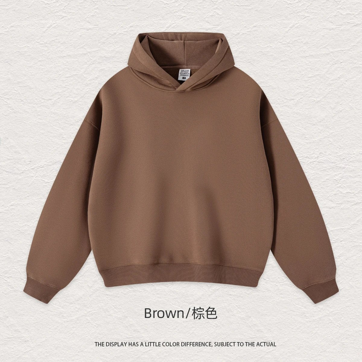 FAD Solid Color Heavyweight Hooded Sweatshirt
