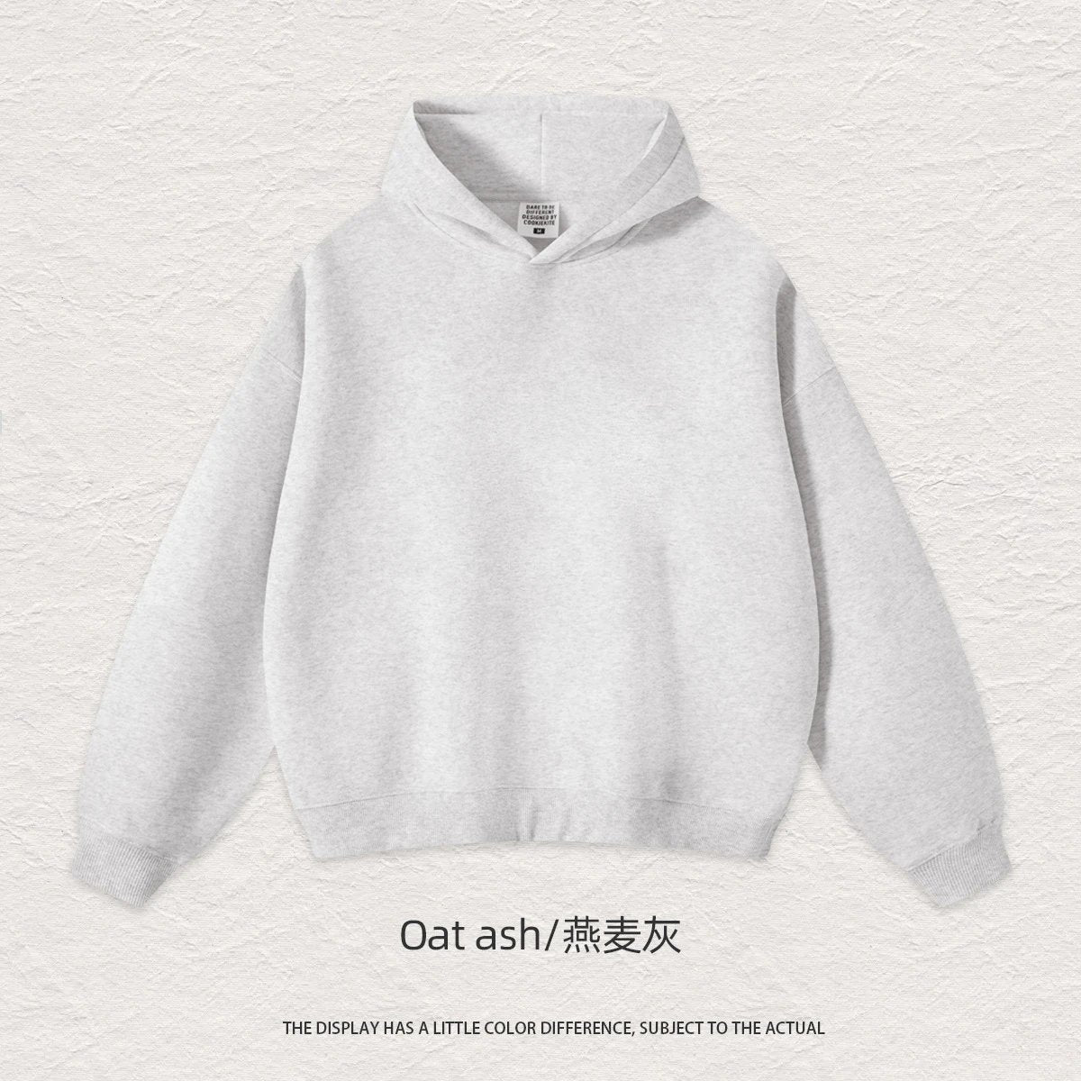 FAD Solid Color Heavyweight Hooded Sweatshirt