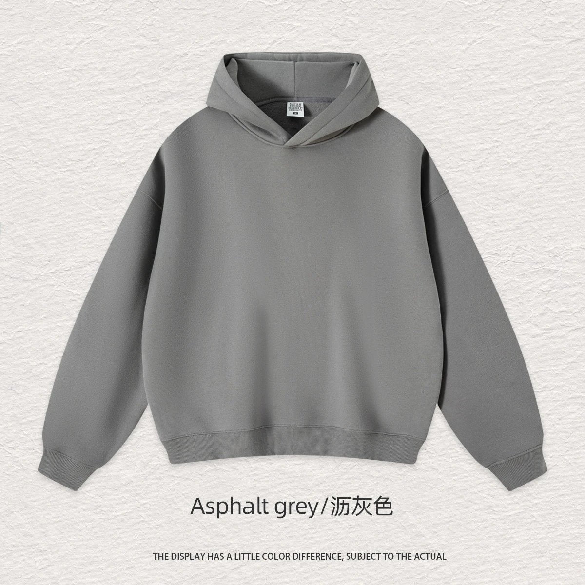 FAD Solid Color Heavyweight Hooded Sweatshirt