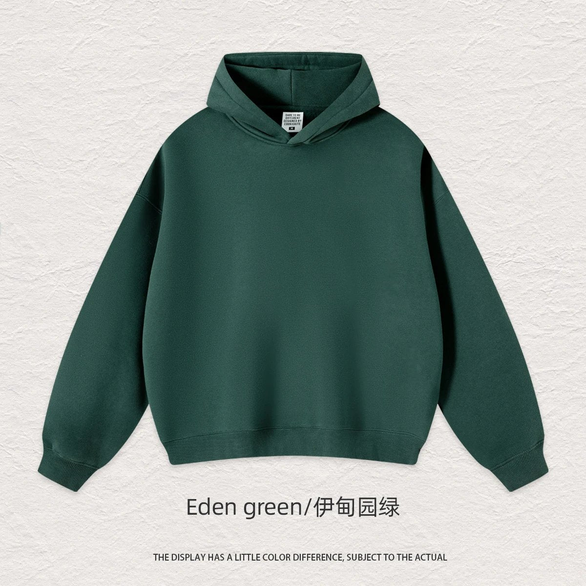 FAD Solid Color Heavyweight Hooded Sweatshirt