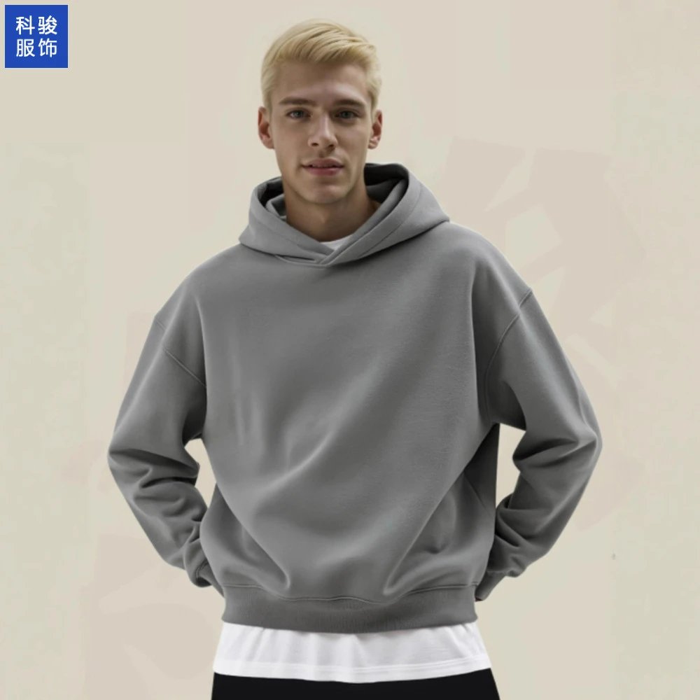 FAD Solid Color Heavyweight Hooded Sweatshirt